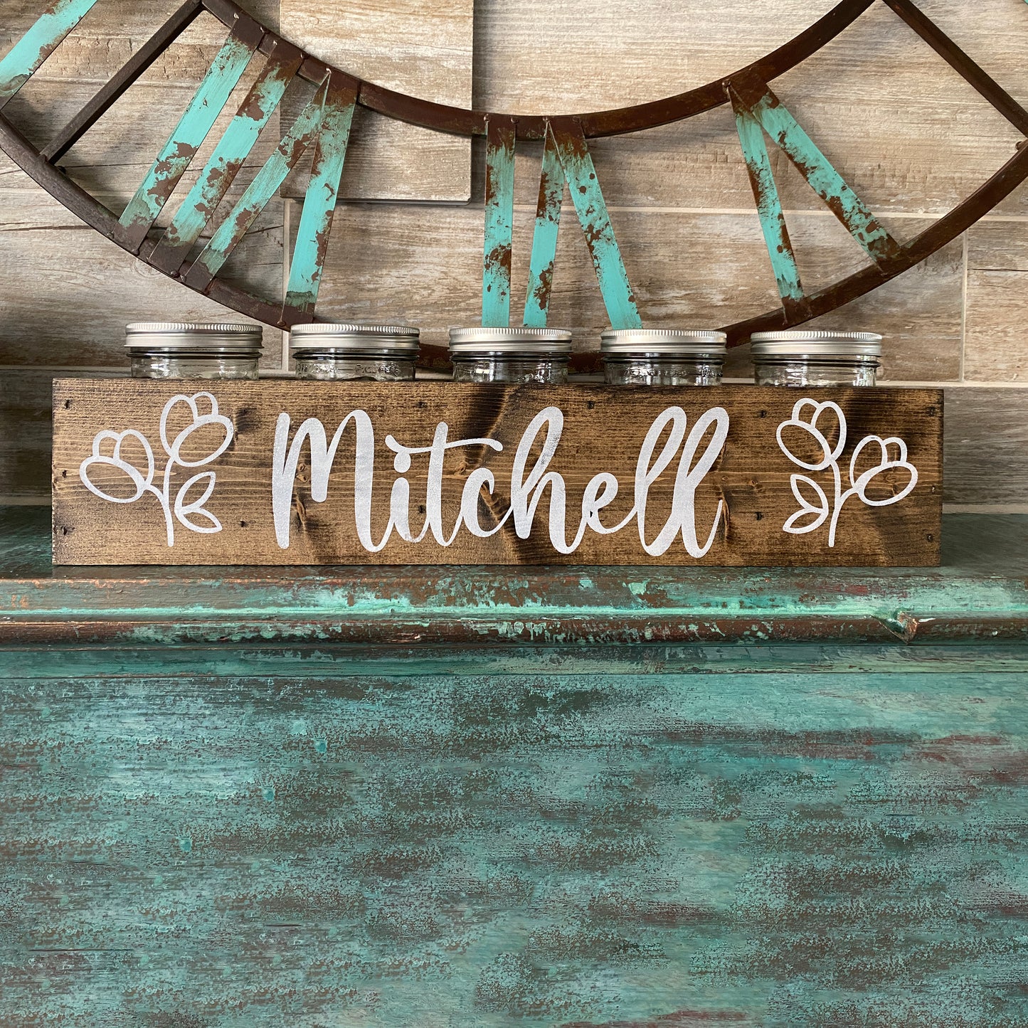 Mason Jar Holder - Personalized