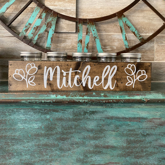 Mason Jar Holder - Personalized