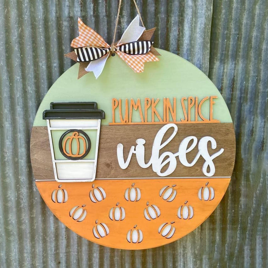 Door Hanger - Pumpkin Spice